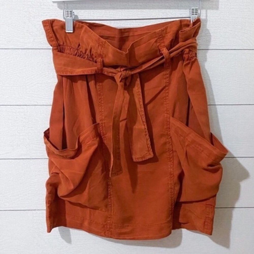 NWT! Anthro Burnt Orange Mini Skirt!